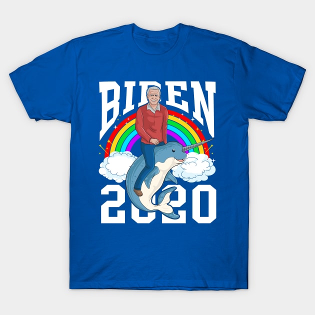 Joe Biden 2020 Election Narwhal Democrat T-Shirt by E